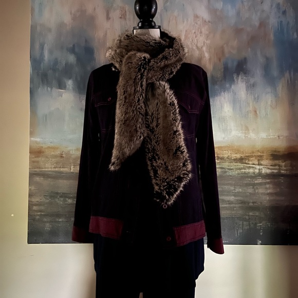 Vintage Y3K maternity collection, purple washed denim jacket - Picture 9 of 15